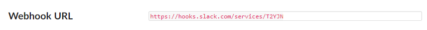 Webhook URL field in Fixity City Settings